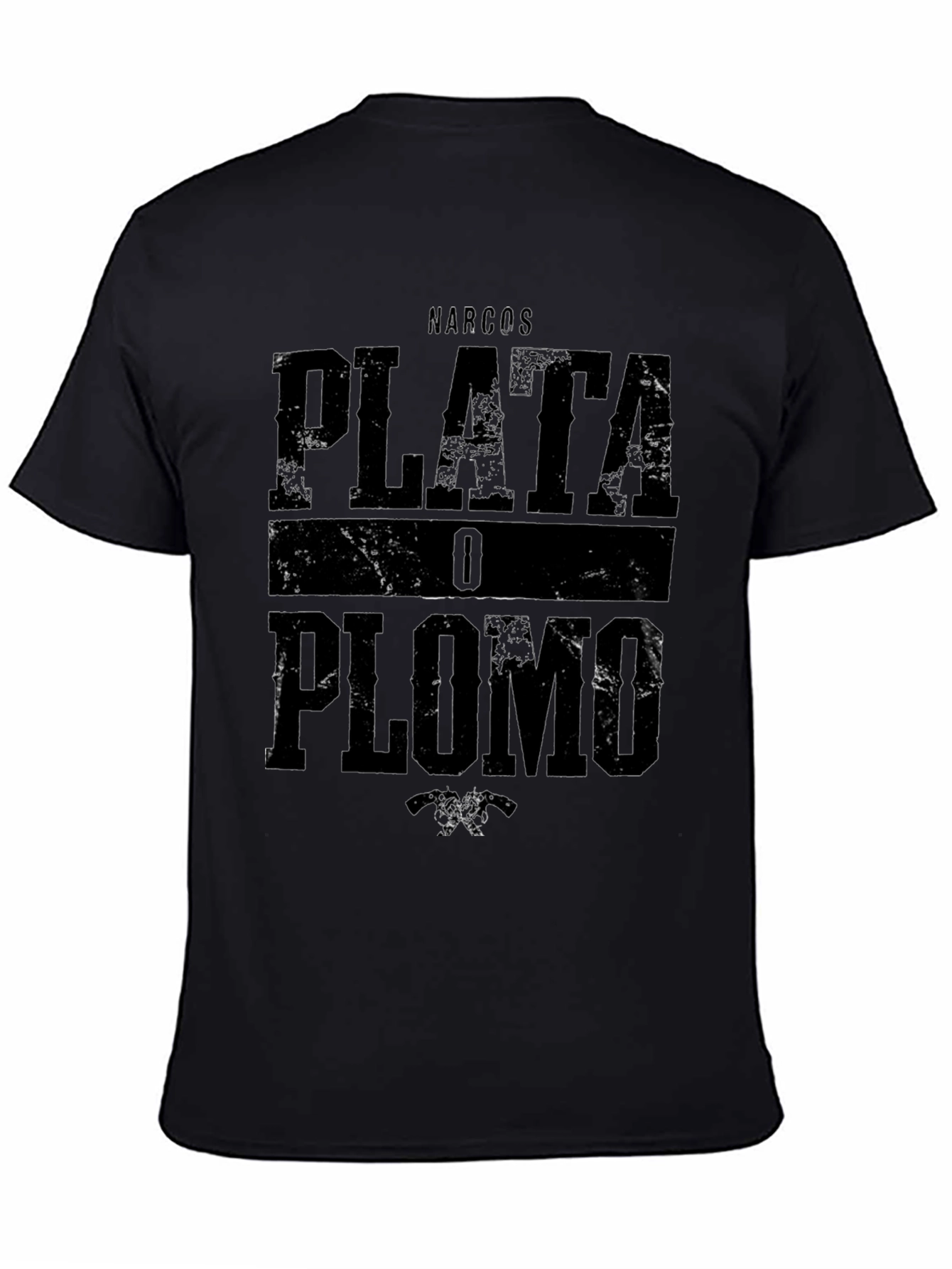 Narcos Plata O Plomo Graphic T-Shirt - Black