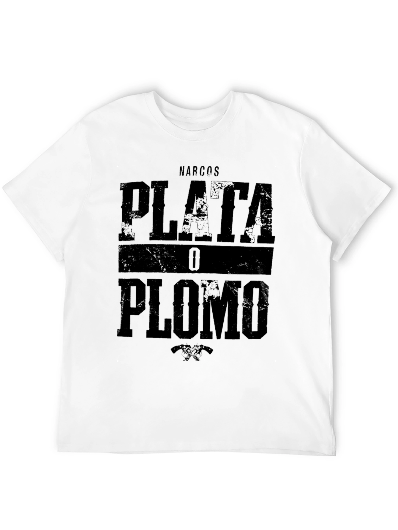 Narcos Plata O Plomo Graphic T-Shirt - Black