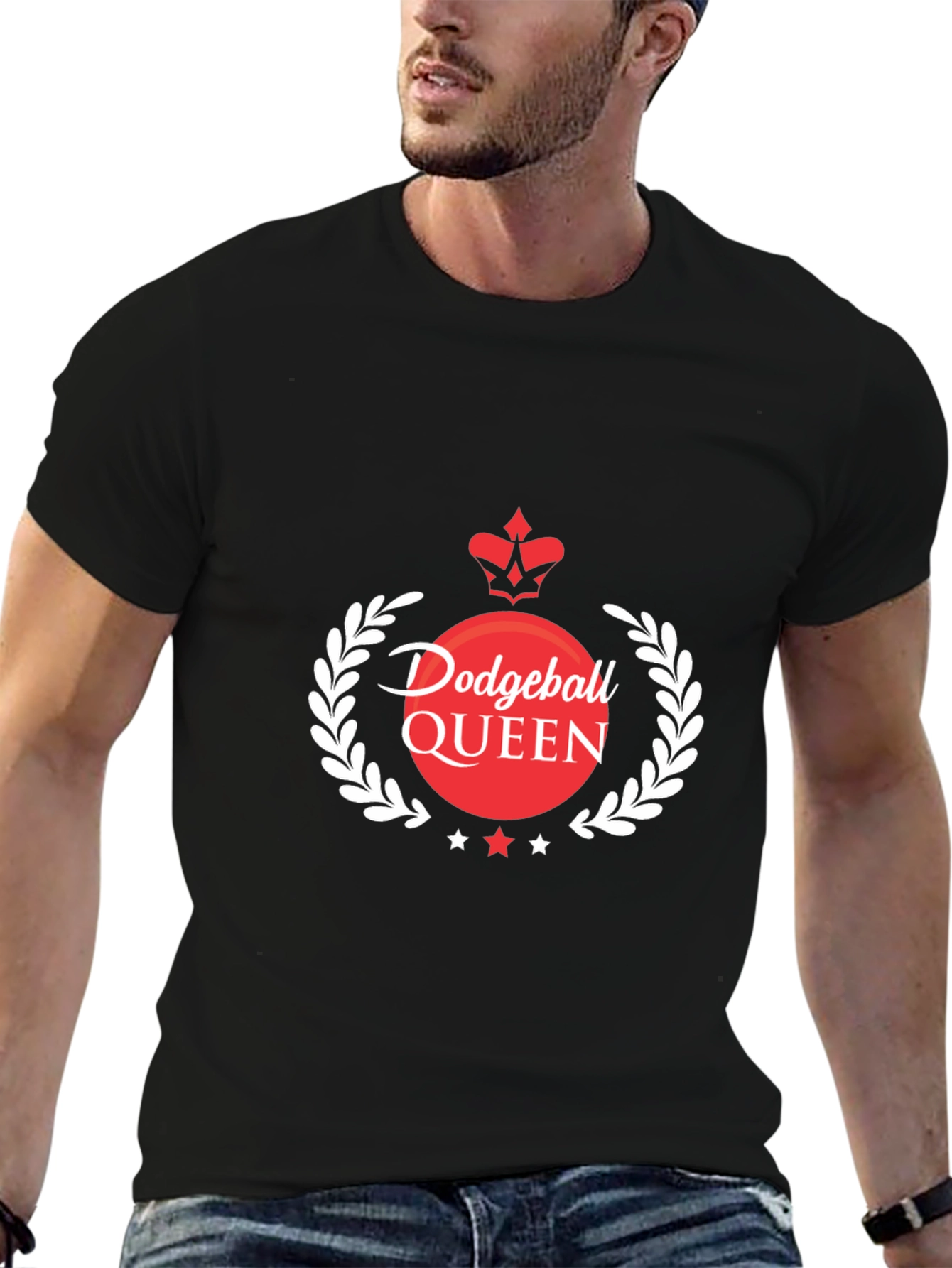 Dodgeball Queen Black T-Shirt