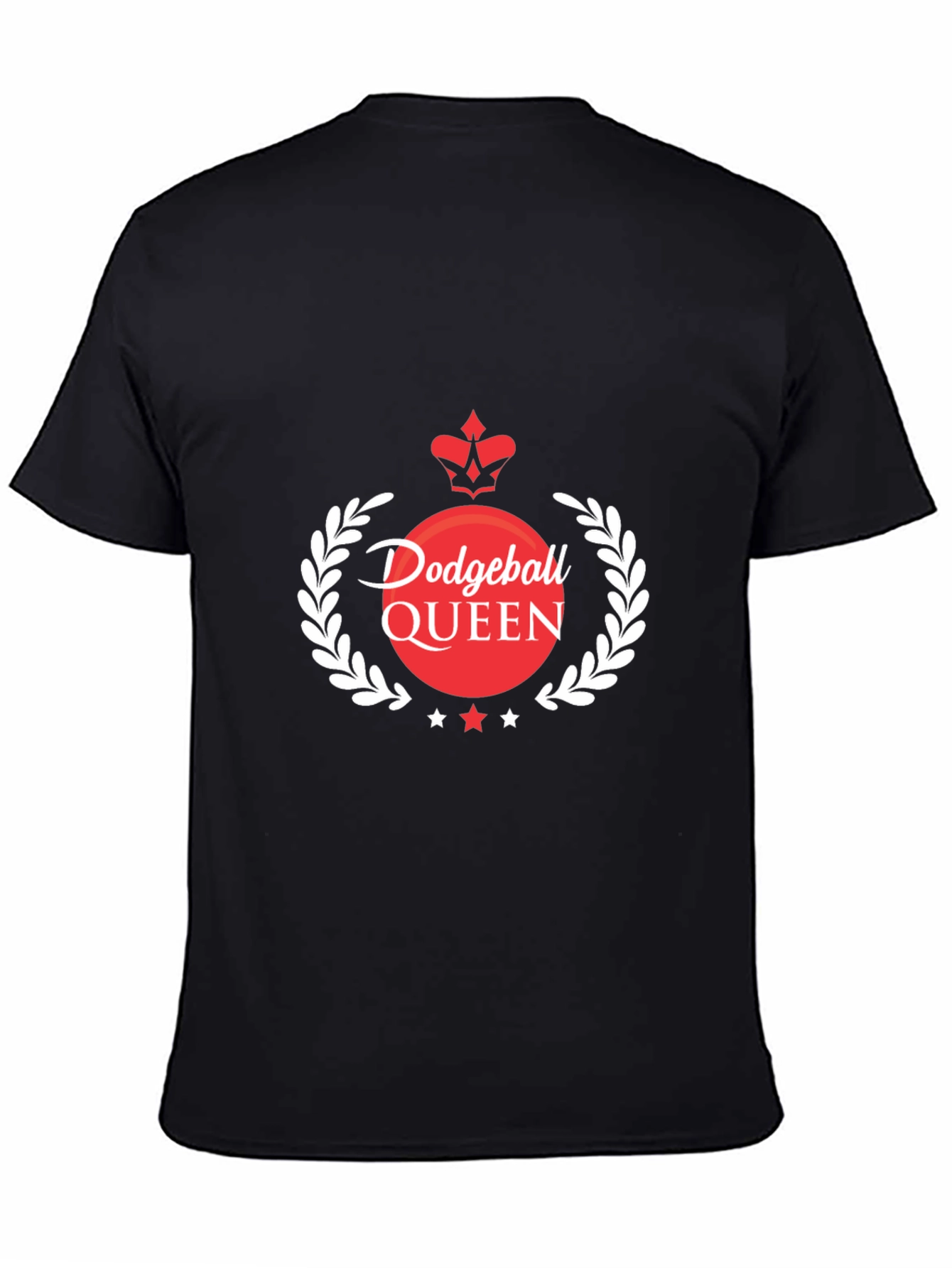 Dodgeball Queen Black T-Shirt
