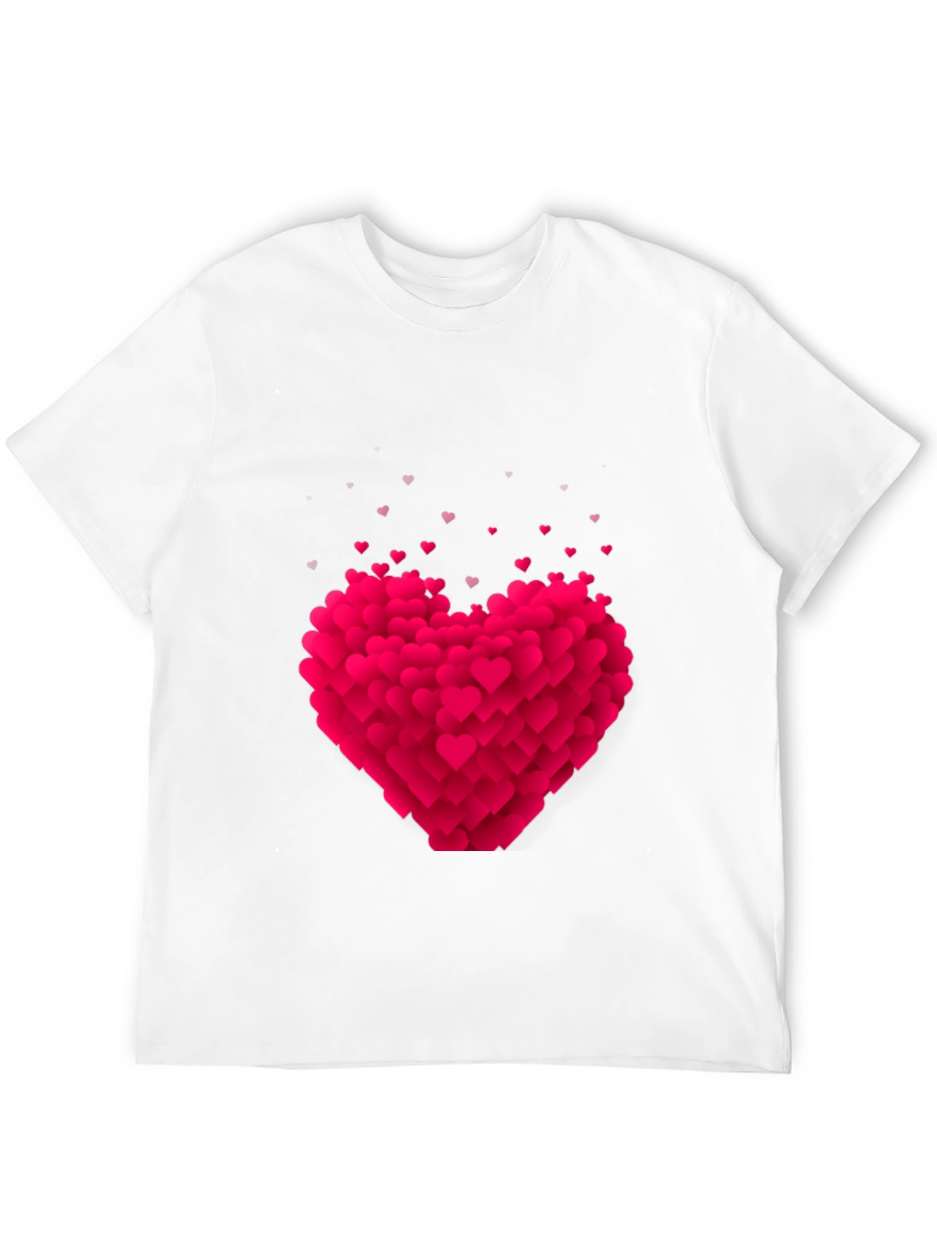 Heart Burst Graphic Tee - Black Cotton Blend