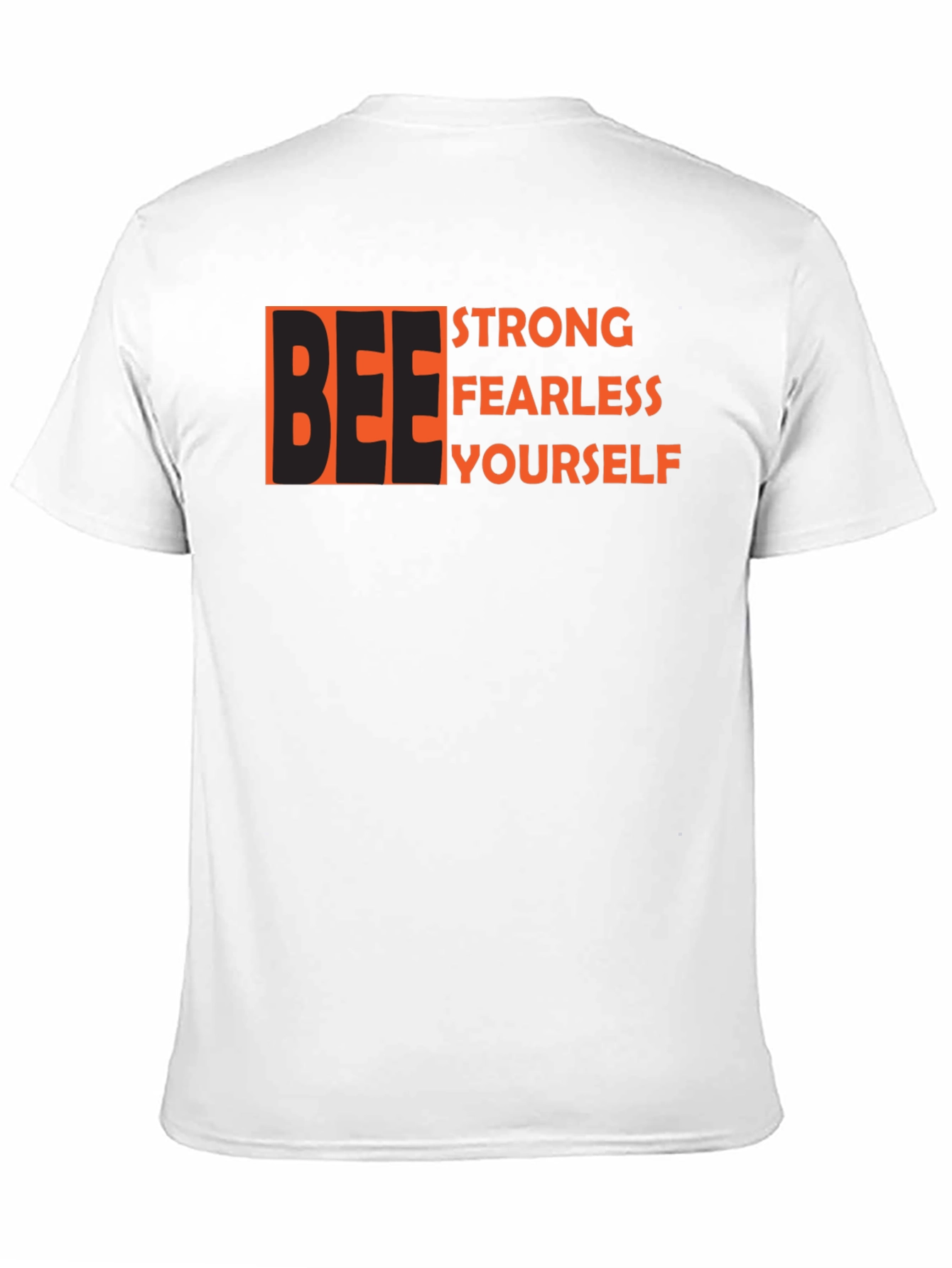 Be Strong Fearless Yourself Black Graphic Tee