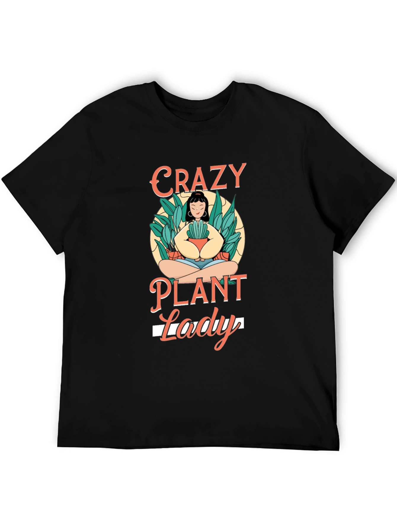 Crazy Plant Lady Graphic Tee - Black T-Shirt