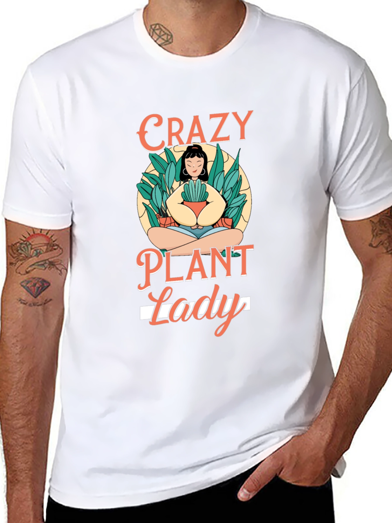 Crazy Plant Lady Graphic Tee - Black T-Shirt