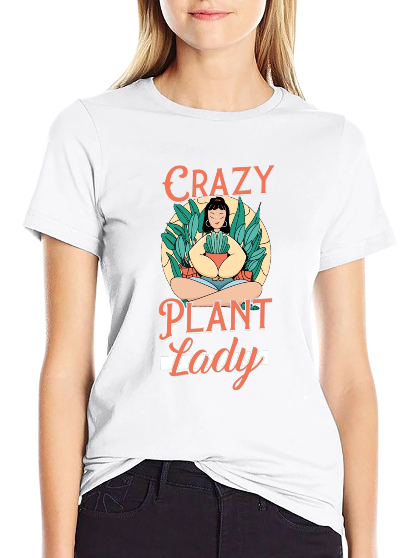 Crazy Plant Lady Graphic Tee - Black T-Shirt