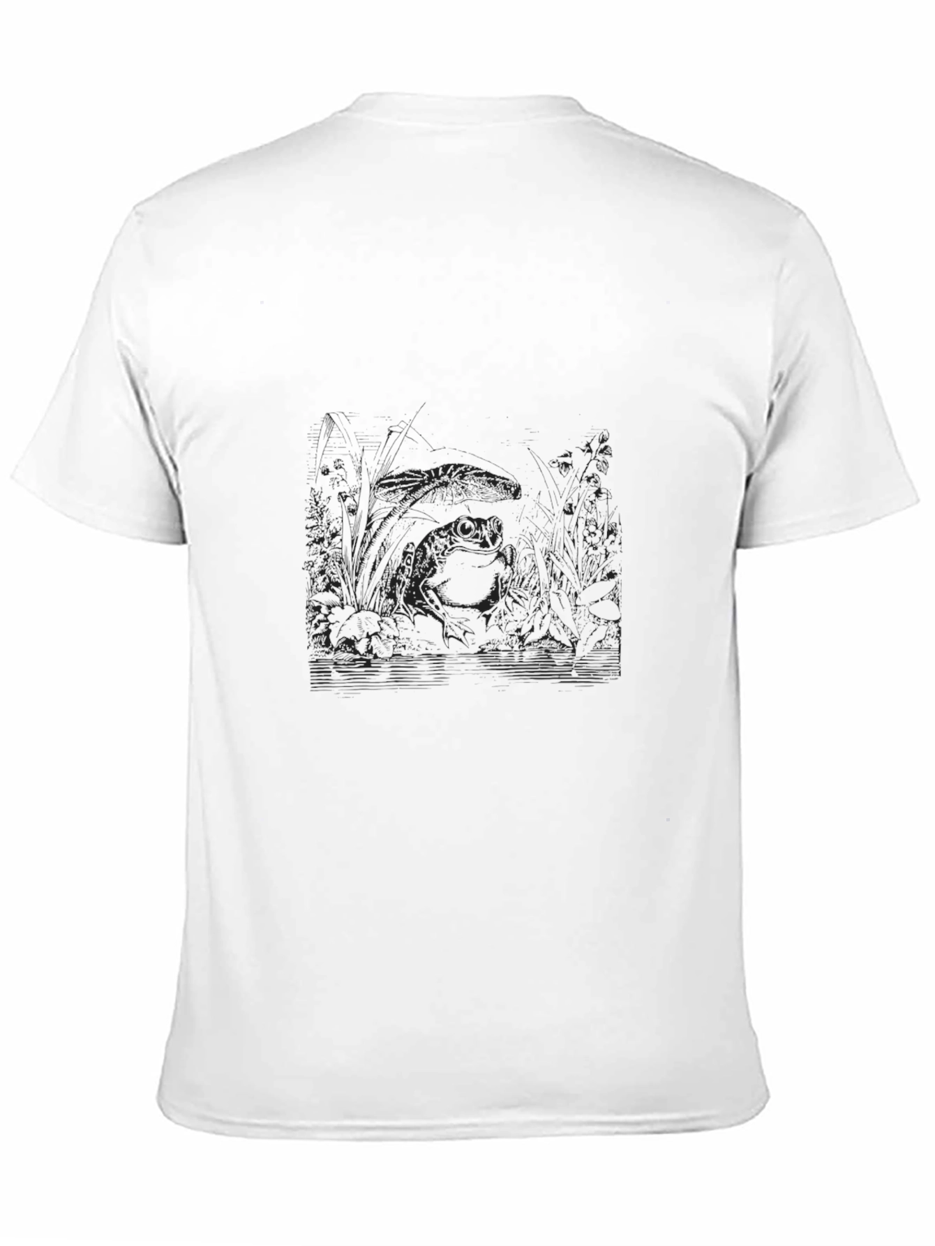 Mens Black Graphic Print Crew Neck T-Shirt
