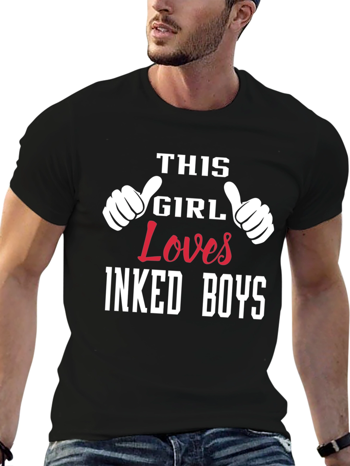 This Girl Loves Inked Boys Graphic T-Shirt