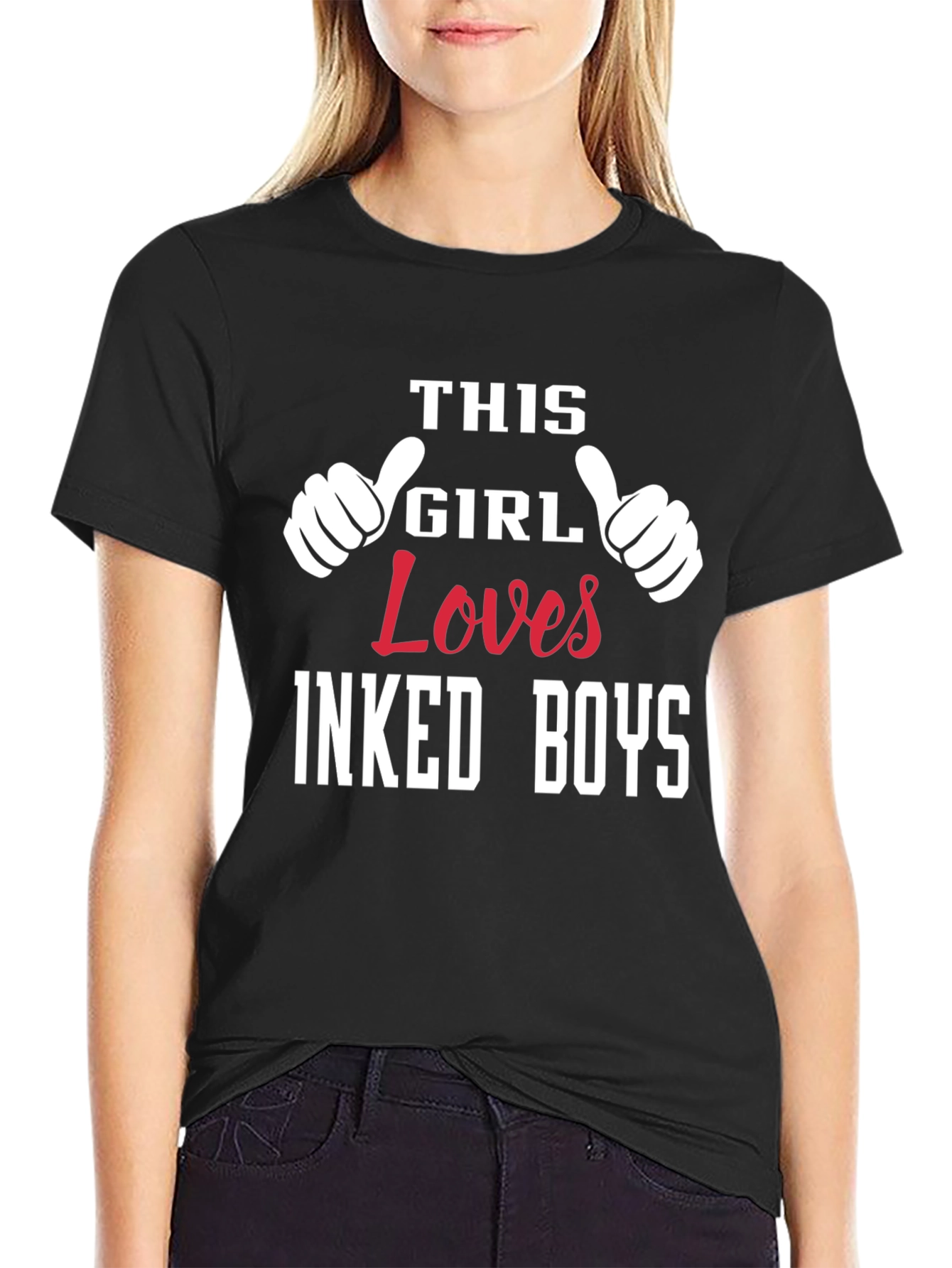 This Girl Loves Inked Boys Graphic T-Shirt