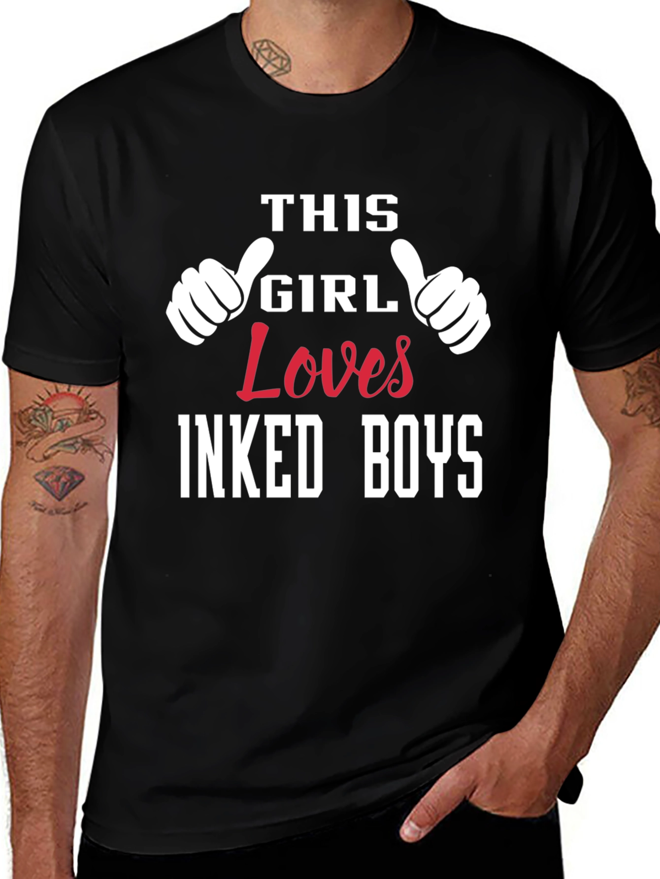 This Girl Loves Inked Boys Graphic T-Shirt