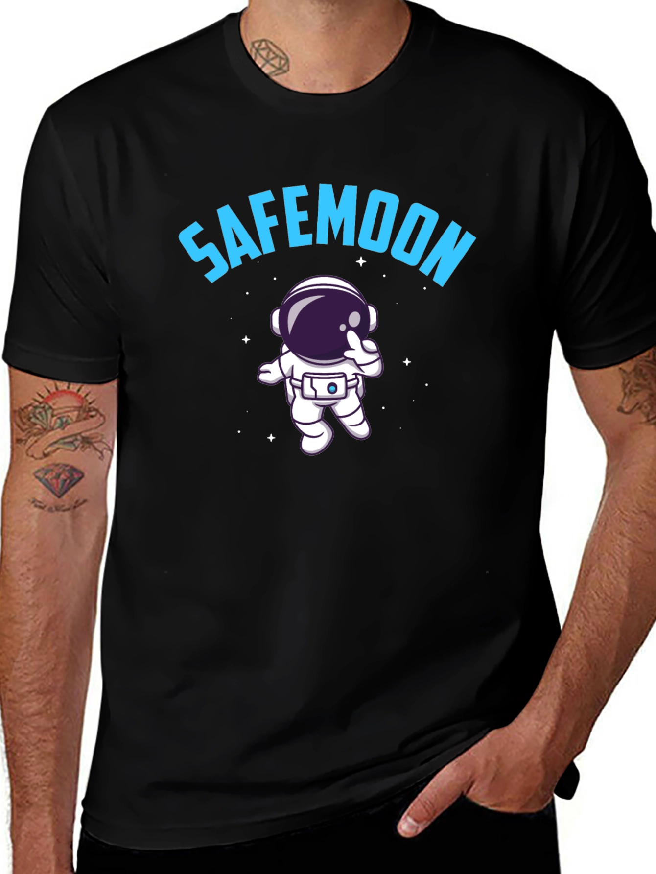 Safemoon Astronaut Black T-Shirt