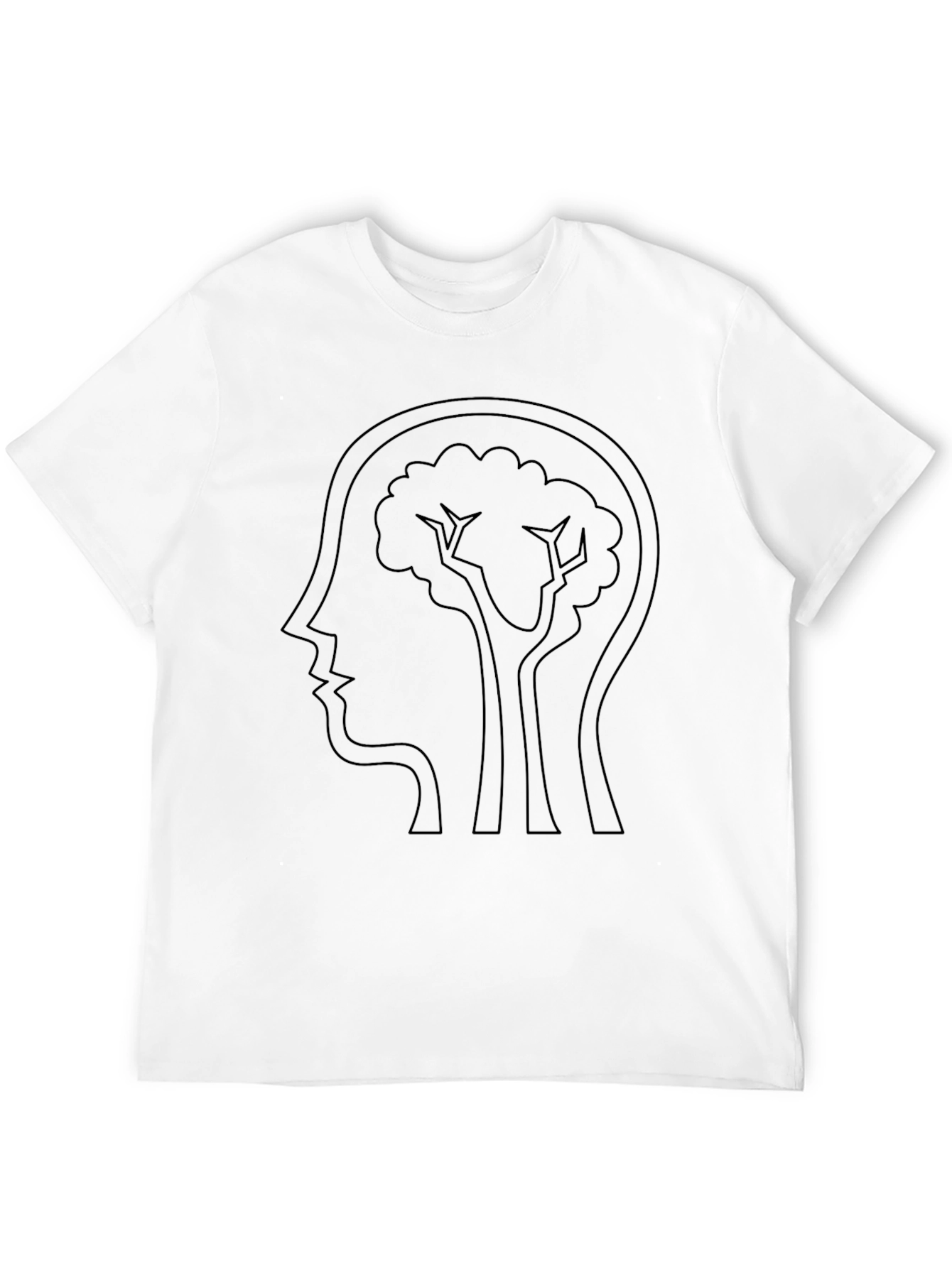 Brain Tree Graphic Tee - Mindful Nature T-Shirt