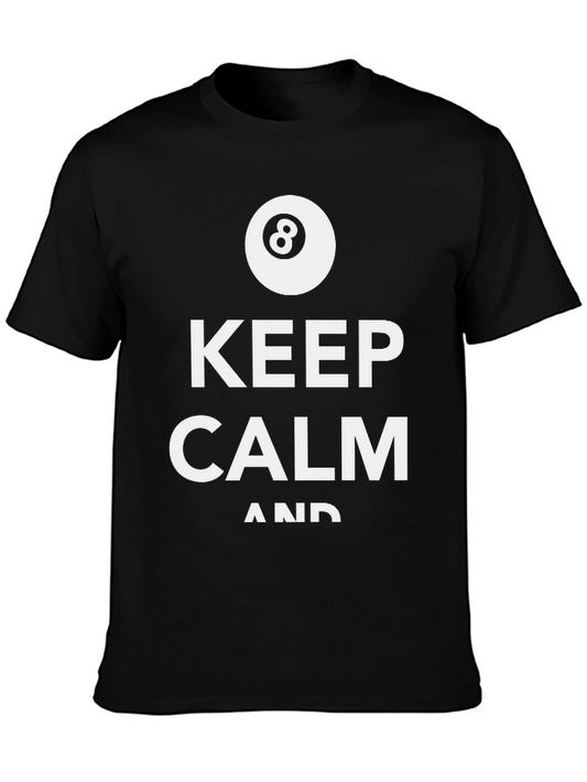 Keep Calm 8 Ball Black T-Shirt