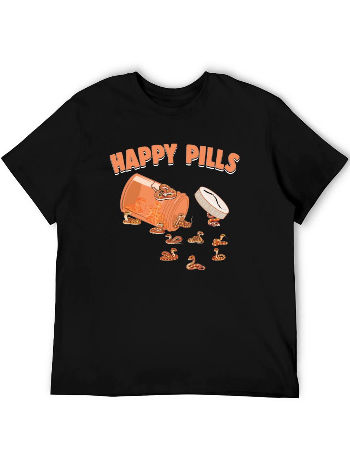 Happy Pills Snake T-Shirt - Unique Graphic Tee