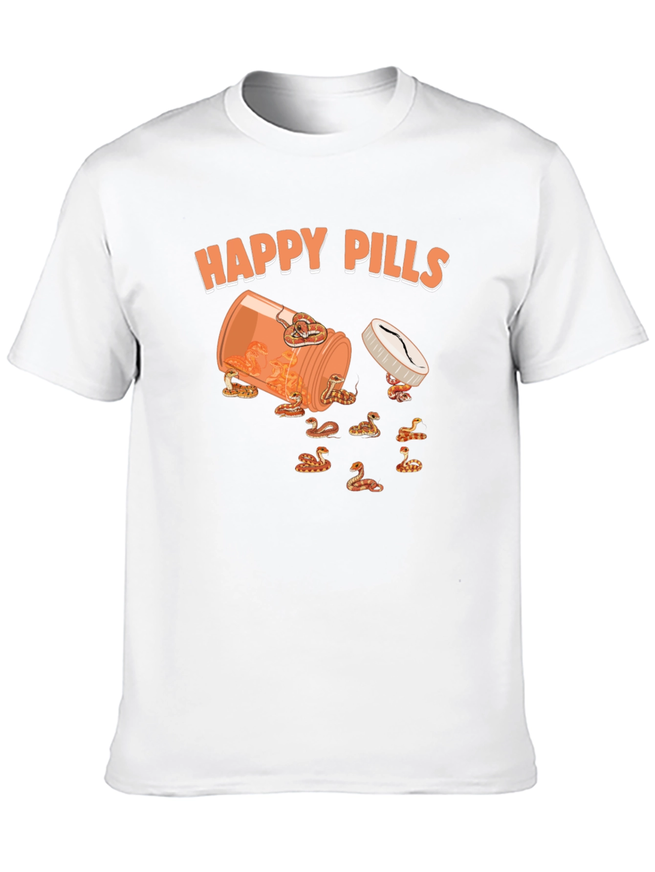 Happy Pills Snake T-Shirt - Unique Graphic Tee
