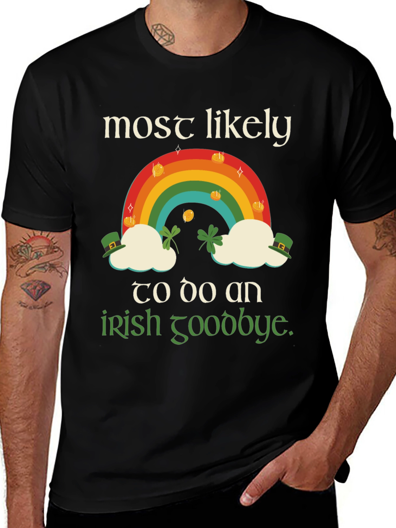St. Patricks Day Rainbow Irish Goodbye T-Shirt