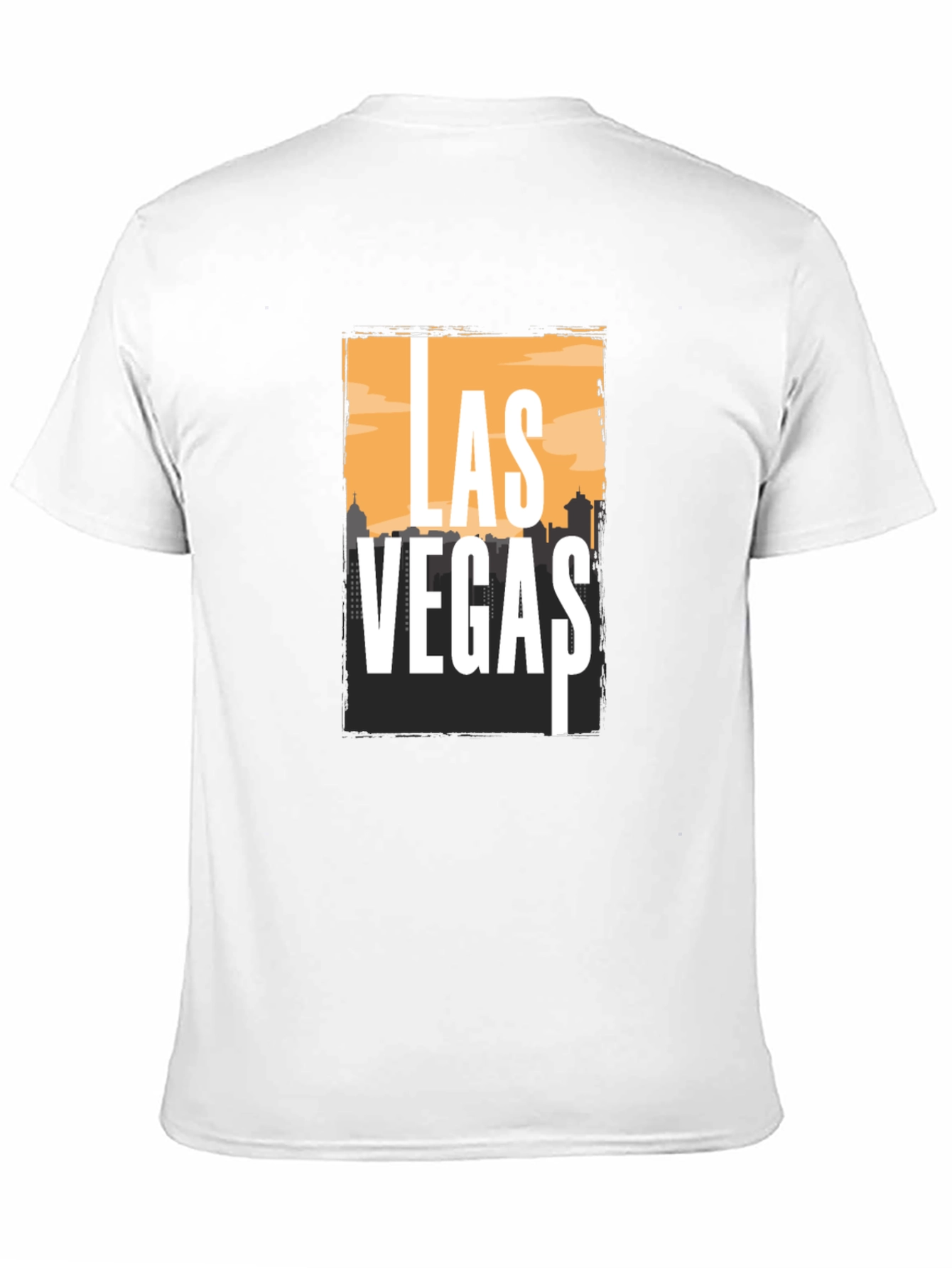 Las Vegas Graphic Print Crew Neck T-Shirt