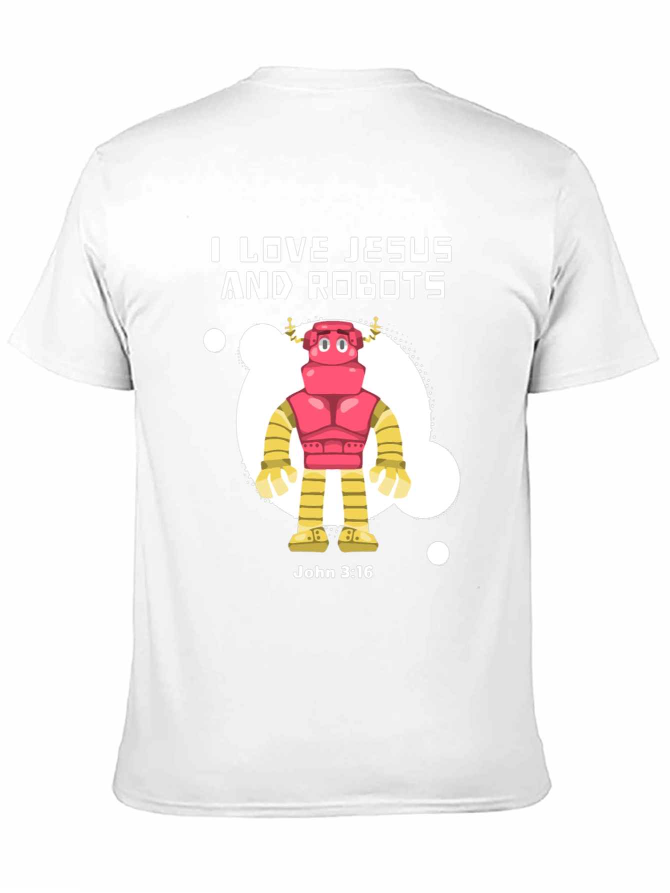 I Love Jesus and Robots Graphic T-Shirt