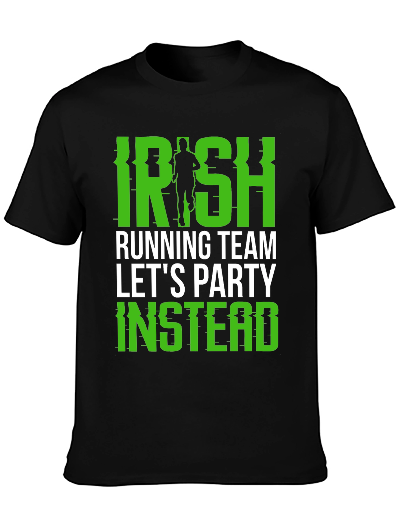 Irish Running Team Party Tee - Black