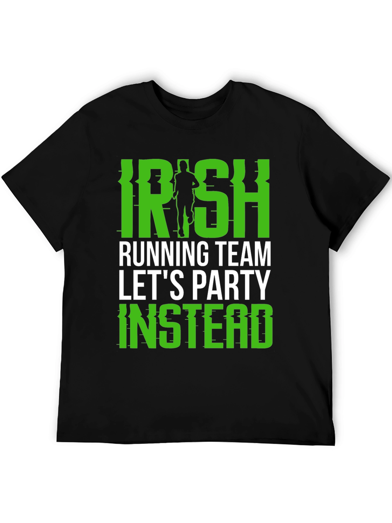 Irish Running Team Party Tee - Black