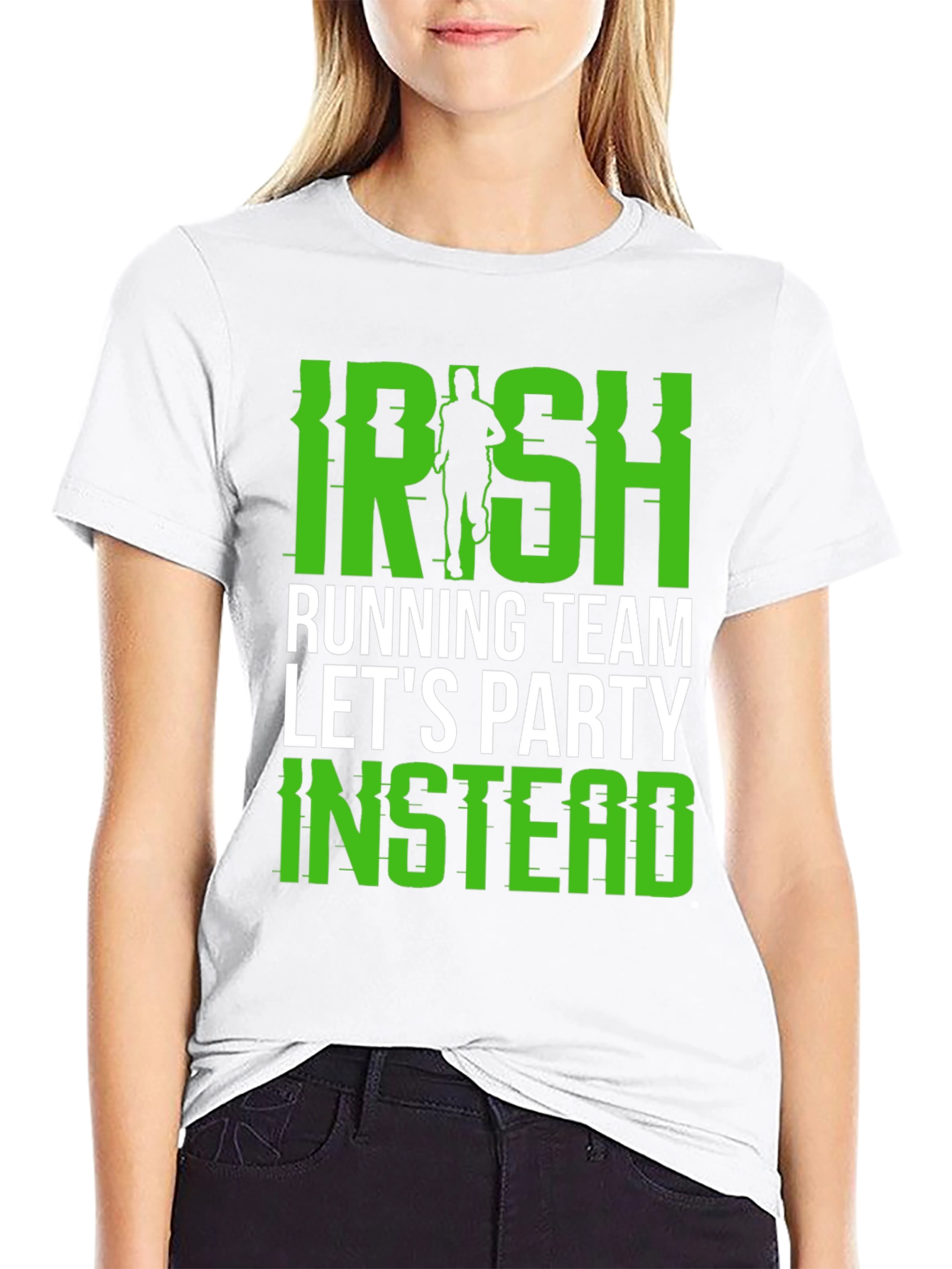 Irish Running Team Party Tee - Black