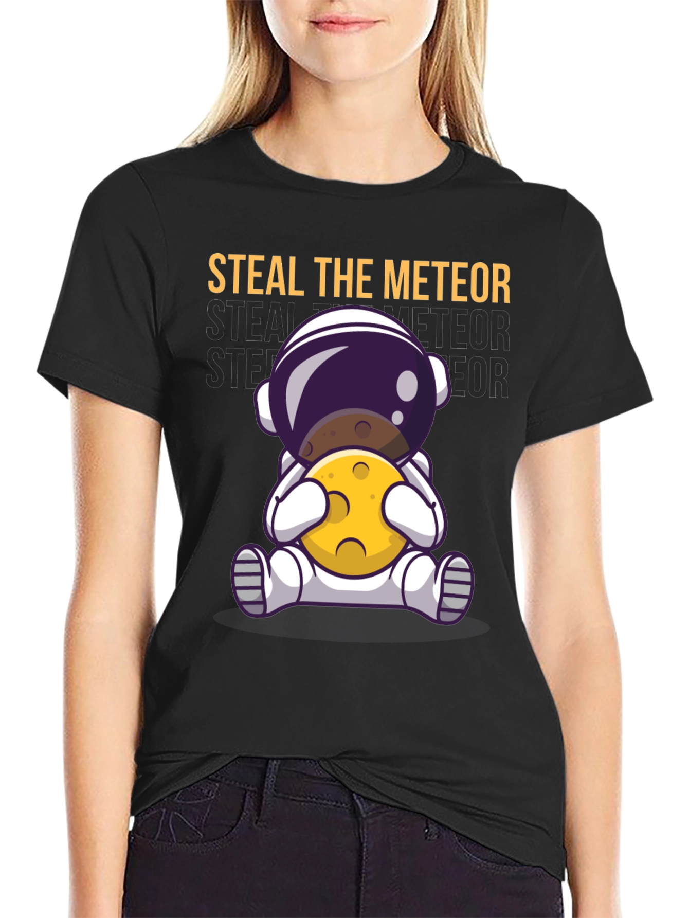 Steal the Meteor Astronaut Graphic T-Shirt