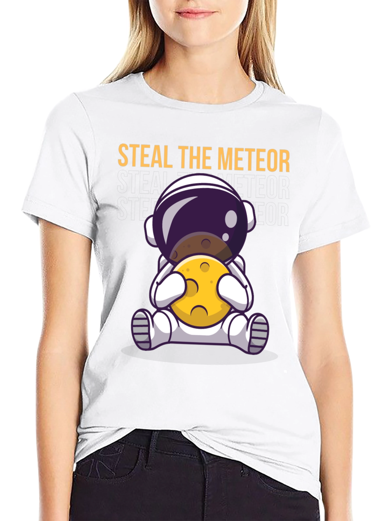 Steal the Meteor Astronaut Graphic T-Shirt