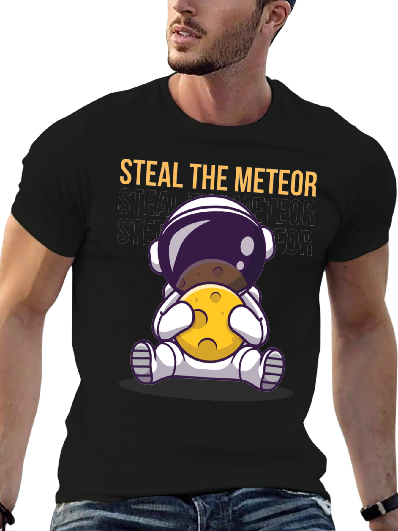 Steal the Meteor Astronaut Graphic T-Shirt