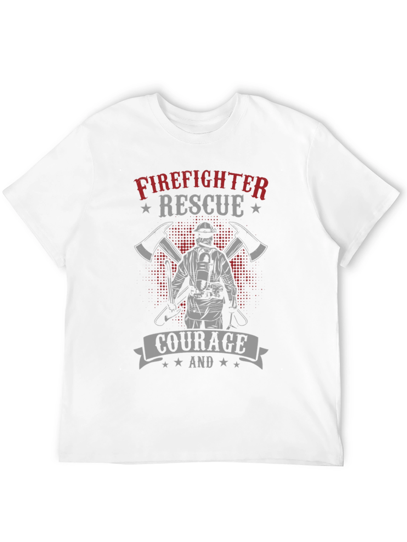 Firefighter Rescue Courage Graphic T-Shirt