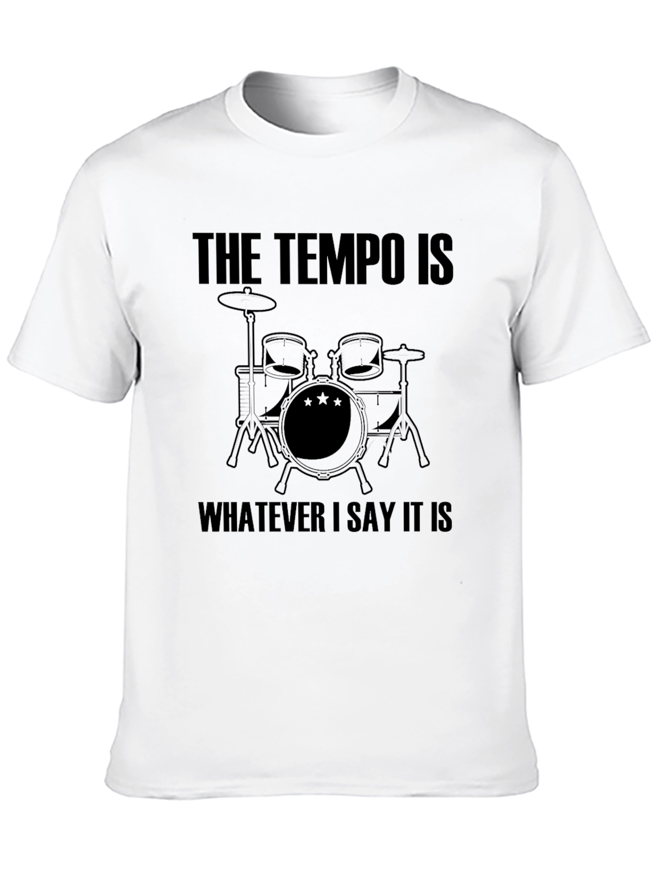 Drummer Tempo T-Shirt - Funny Musician Tee