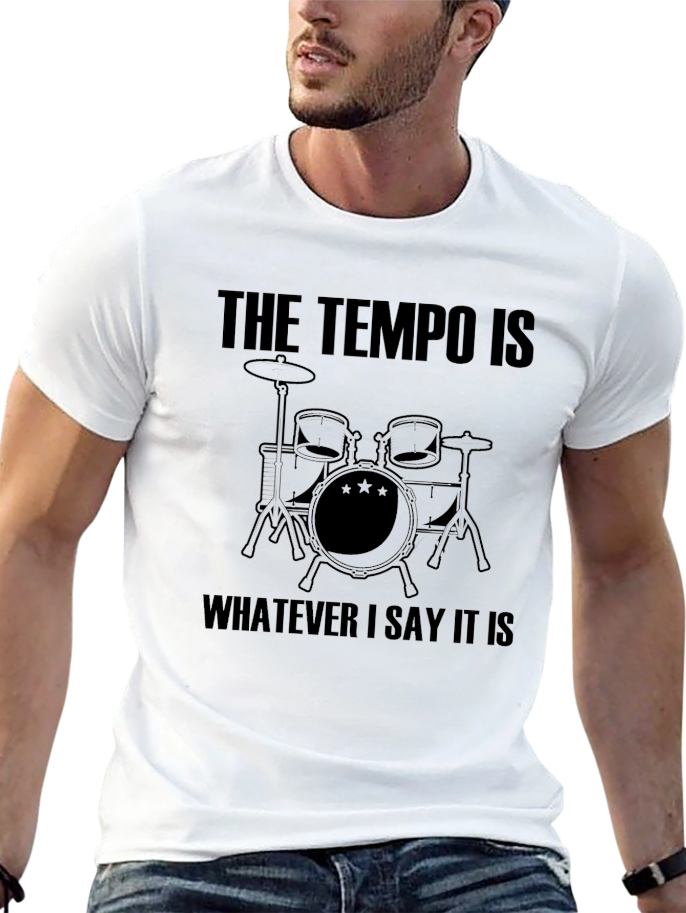Drummer Tempo T-Shirt - Funny Musician Tee