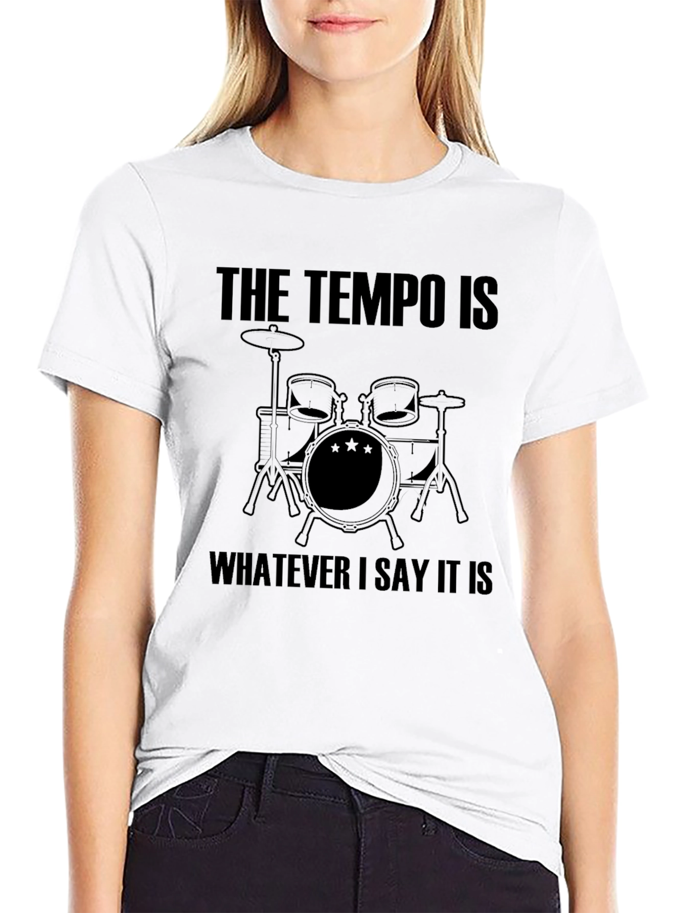 Drummer Tempo T-Shirt - Funny Musician Tee
