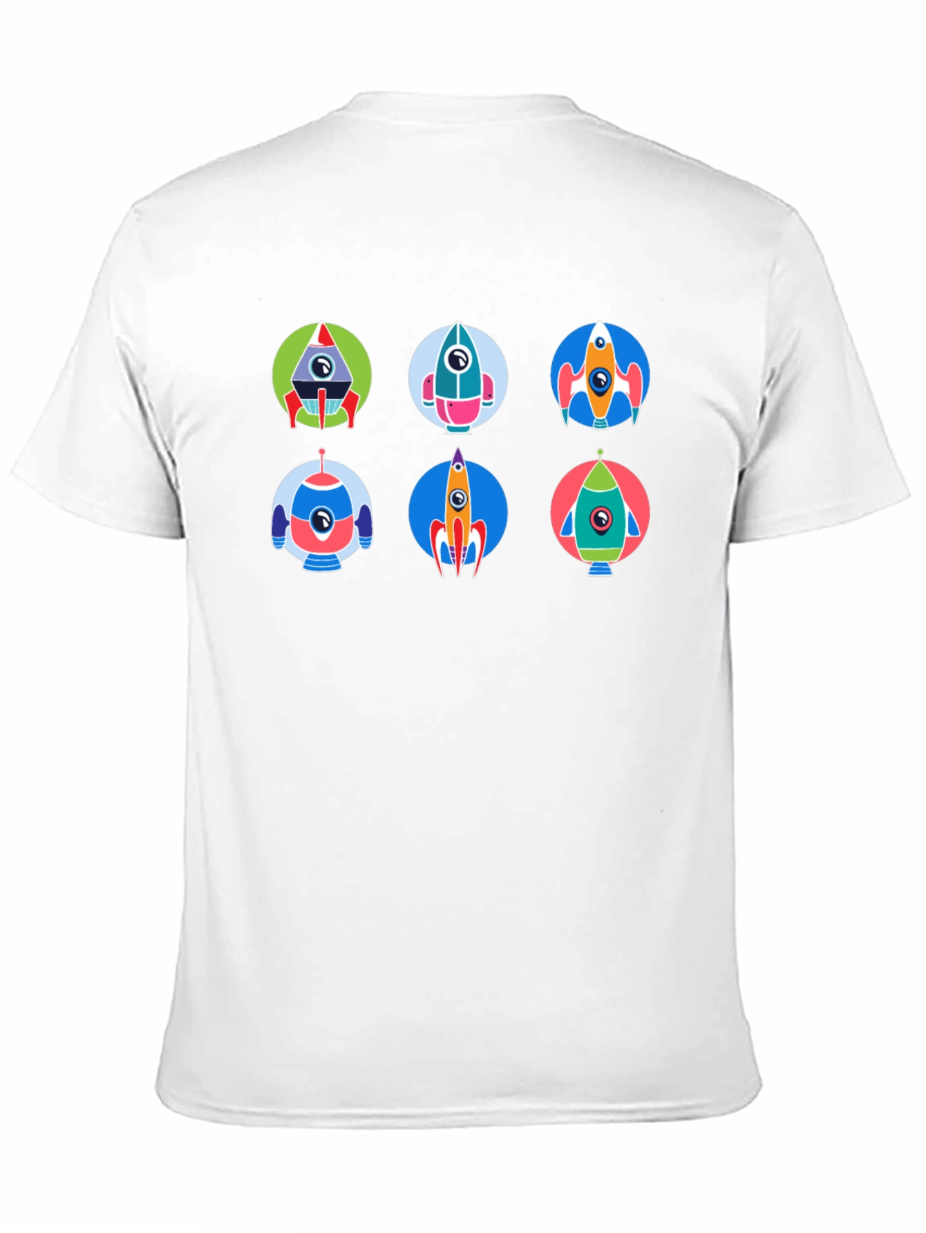 Retro Rocket Graphic Tee - Space Adventure Style
