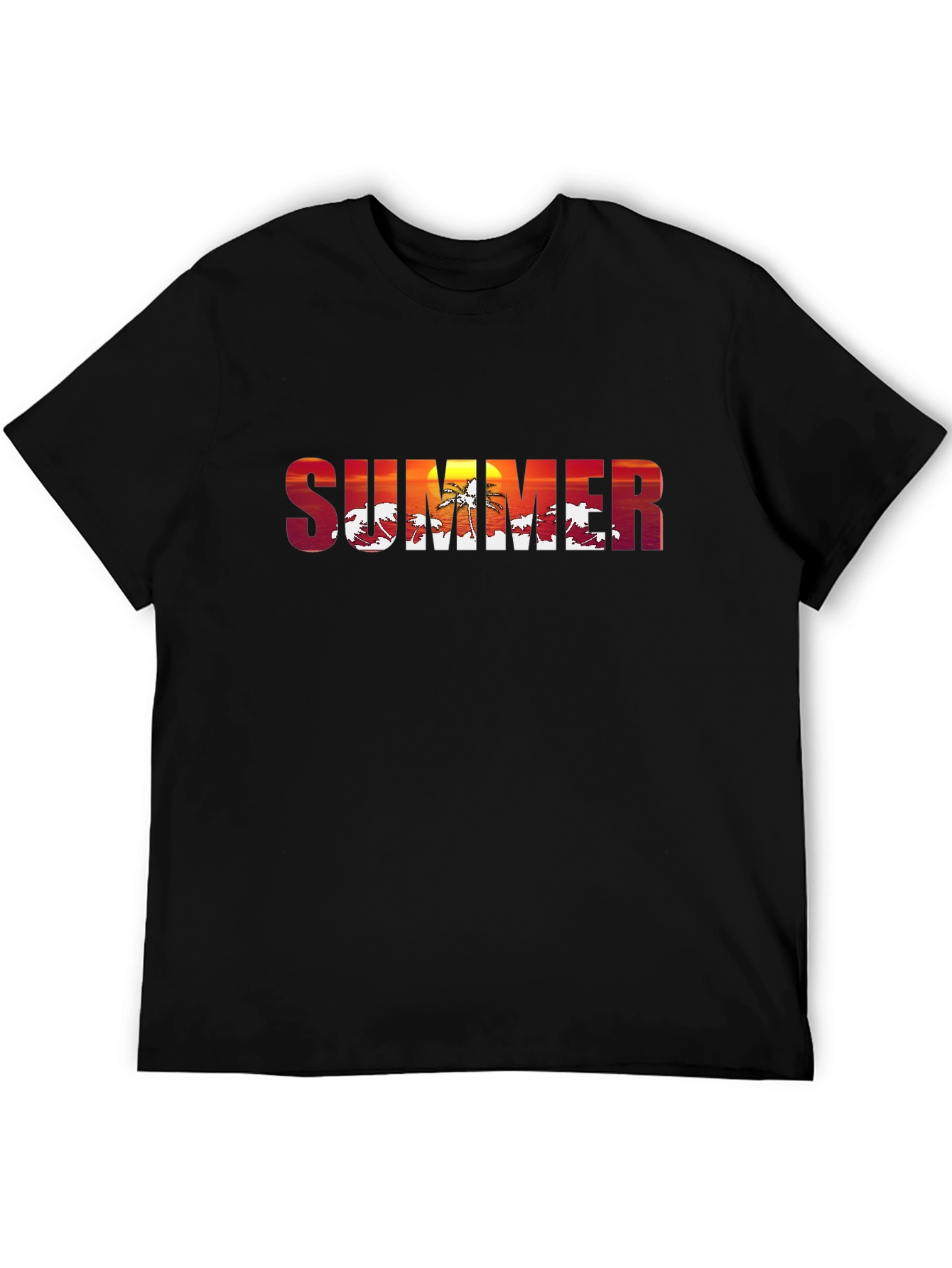 Summer Sunset Graphic T-Shirt - Tropical Vibes