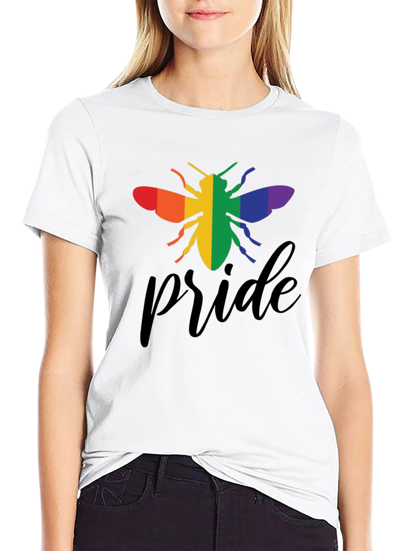 Pride Bee Graphic Tee - Black