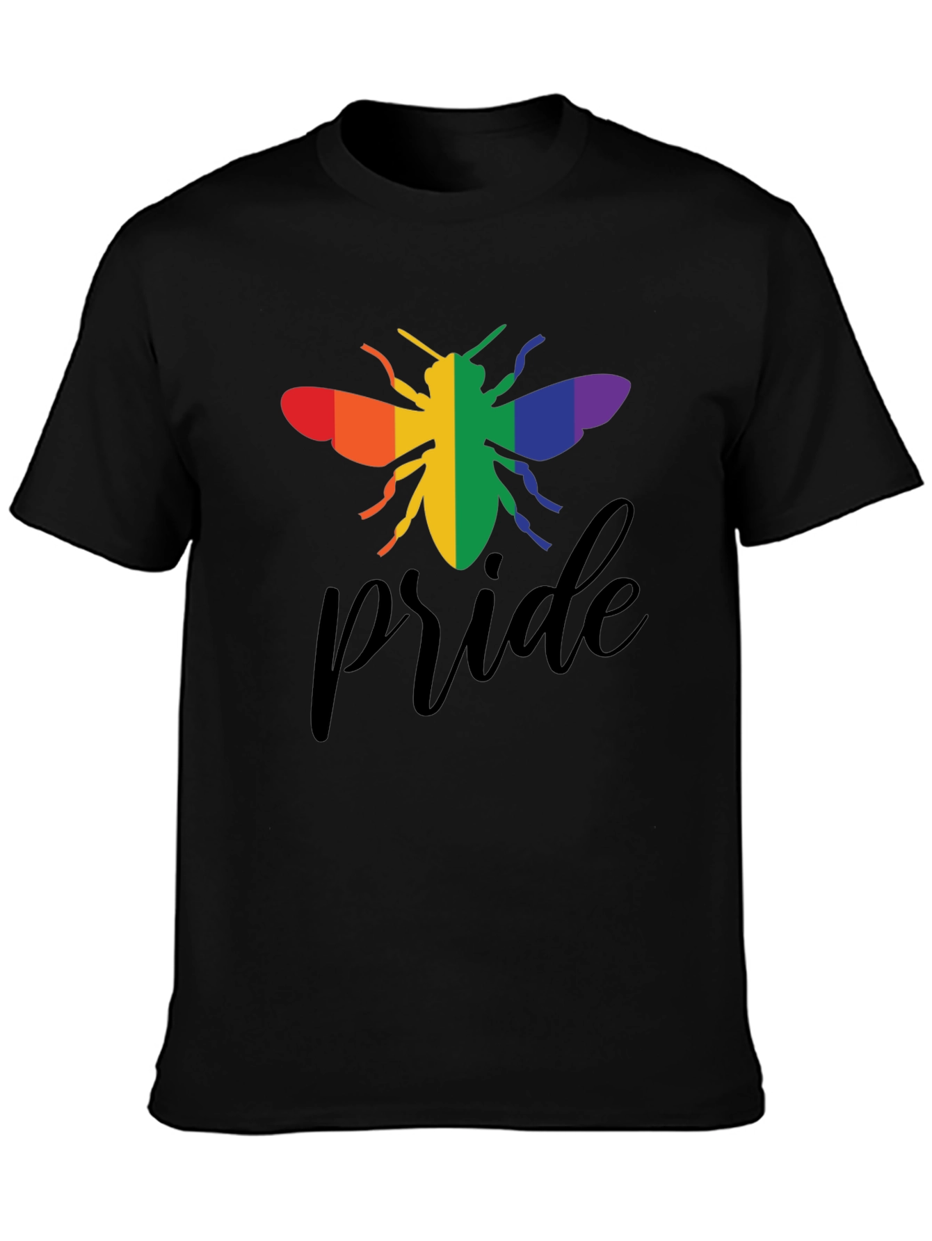 Pride Bee Graphic Tee - Black
