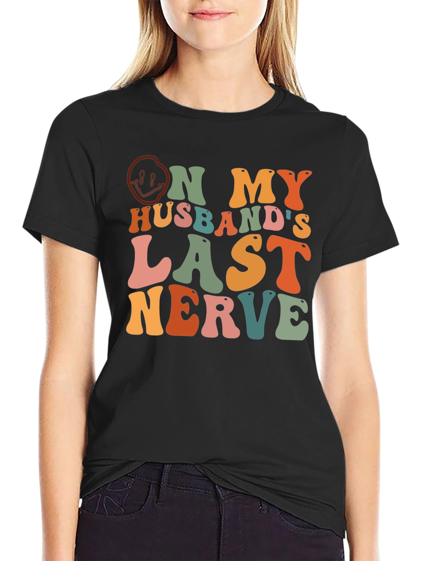 On My Husbands Last Nerve Graphic Tee