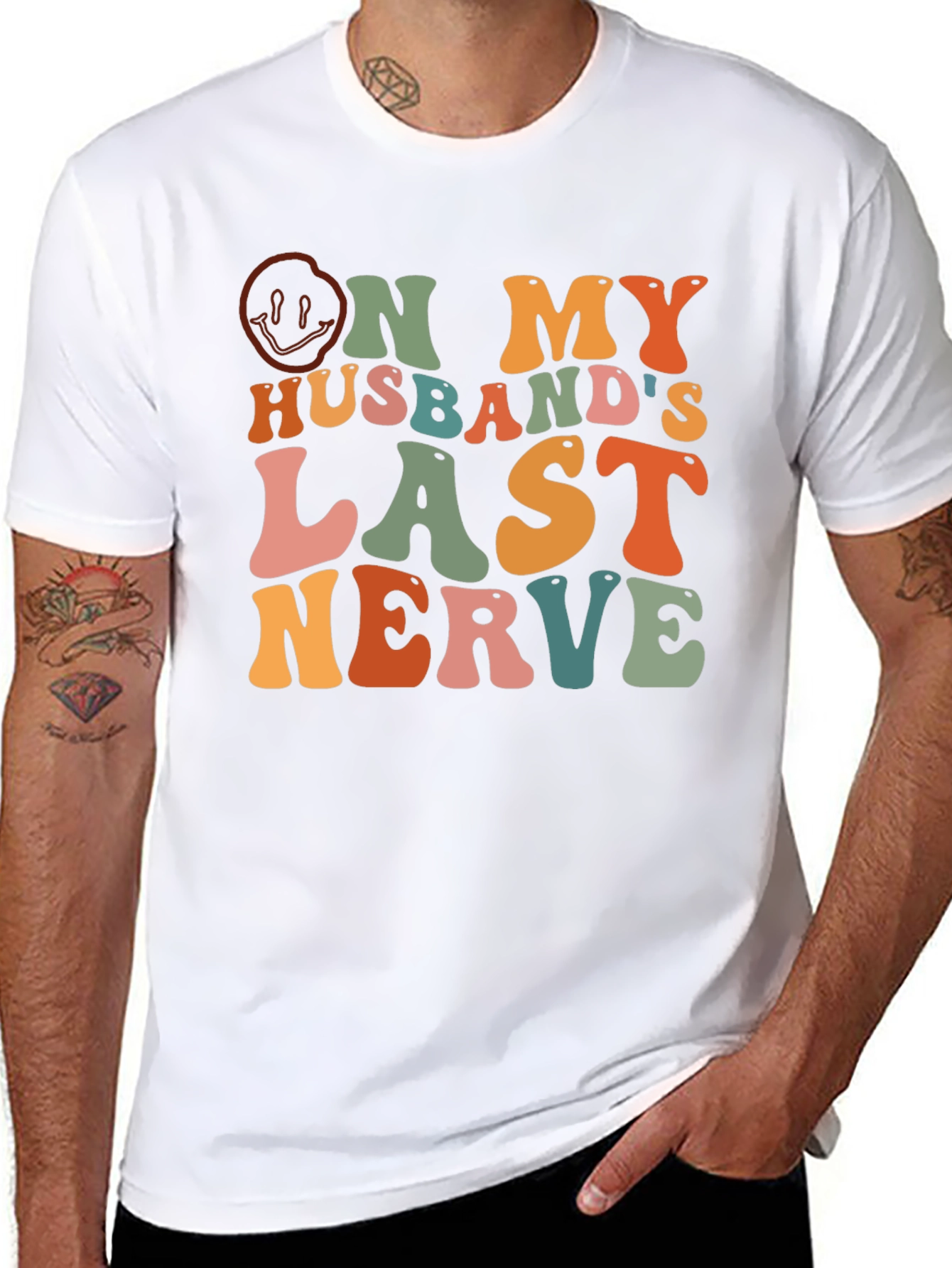 On My Husbands Last Nerve Graphic Tee