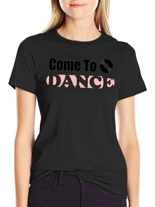 Come To Dance Black Graphic Tee