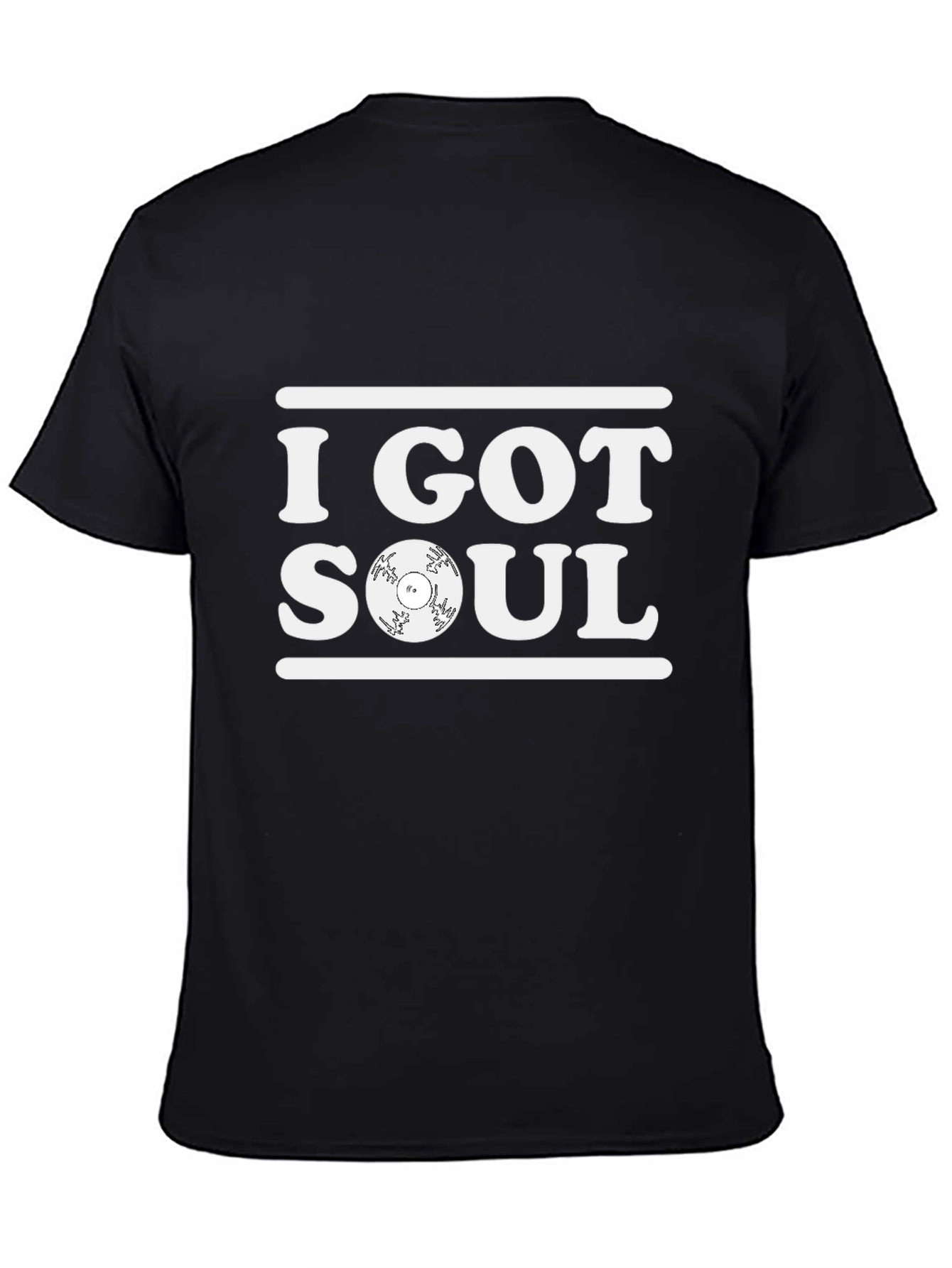 I Got Soul Graphic Tee - Black Cotton T-Shirt