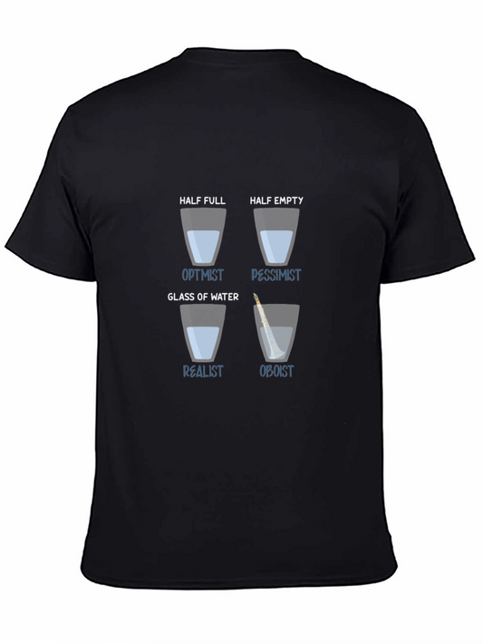 Optimist Pessimist Realist Oboist T-Shirt
