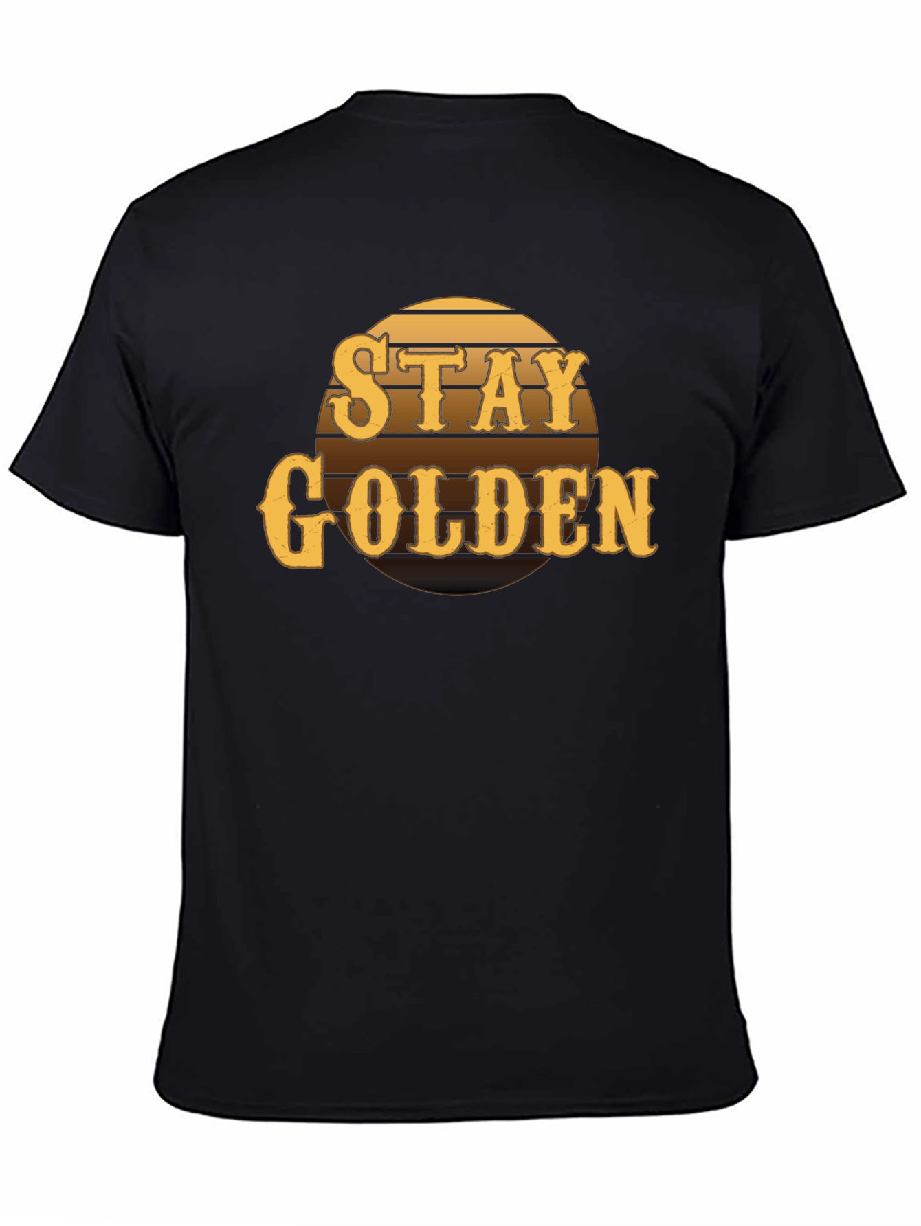 Stay Golden Graphic Tee - Retro Style Mens T-Shirt