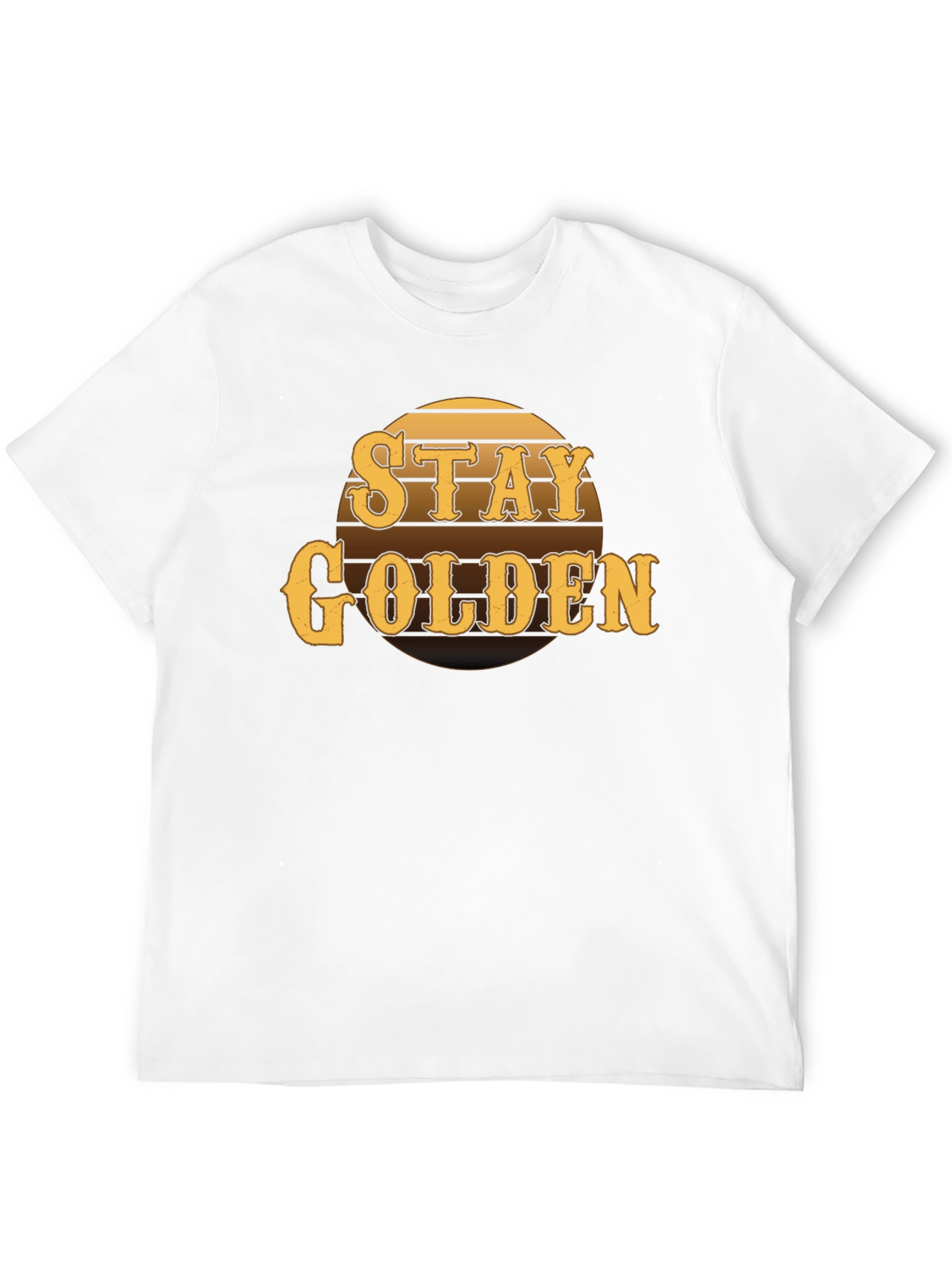 Stay Golden Graphic Tee - Retro Style Mens T-Shirt
