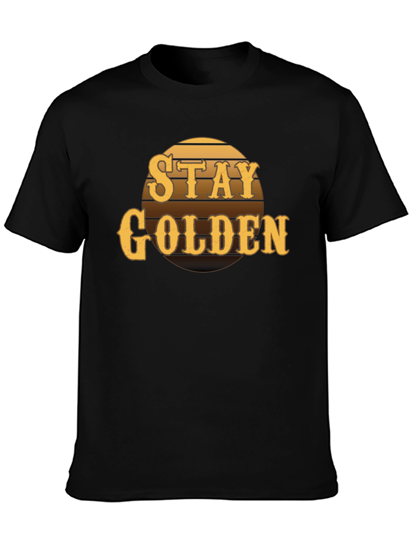 Stay Golden Graphic Tee - Retro Style Mens T-Shirt