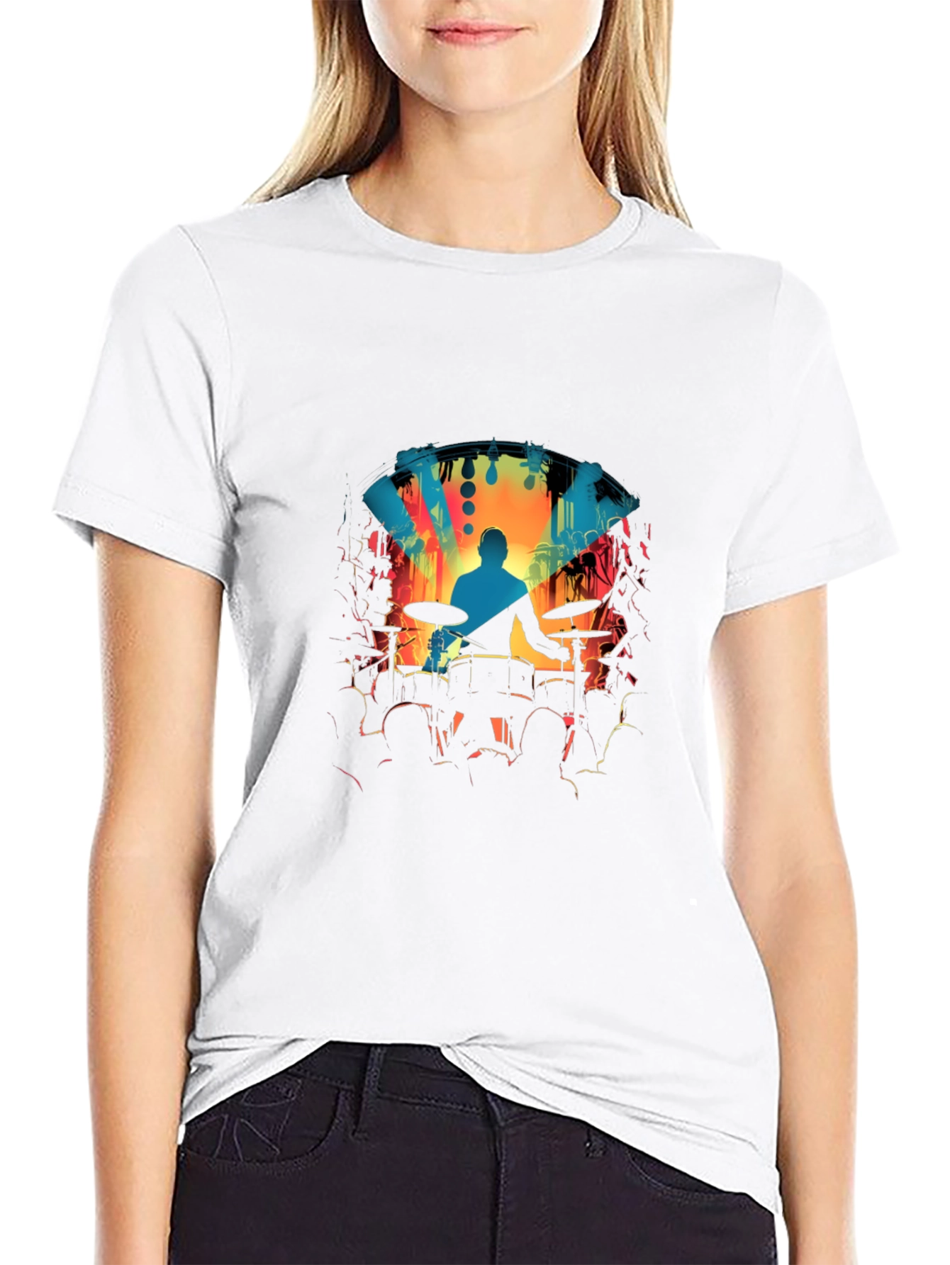 Drummer Concert Graphic Tee