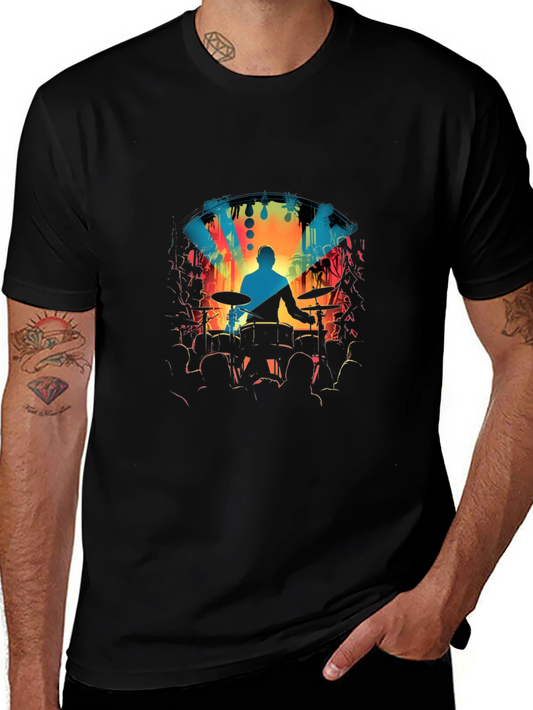 Drummer Concert Graphic Tee
