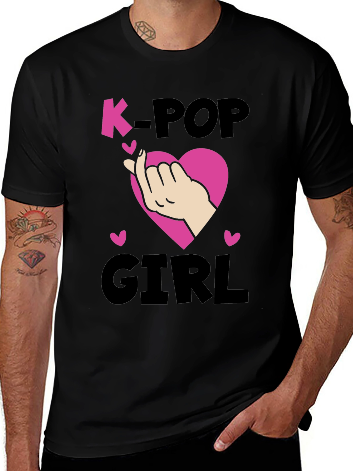 K-Pop Girl Heart Sign T-Shirt