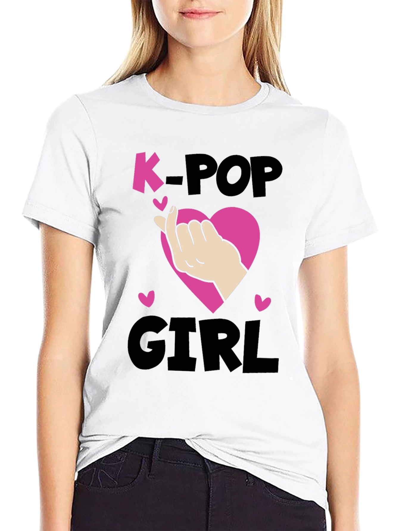 K-Pop Girl Heart Sign T-Shirt