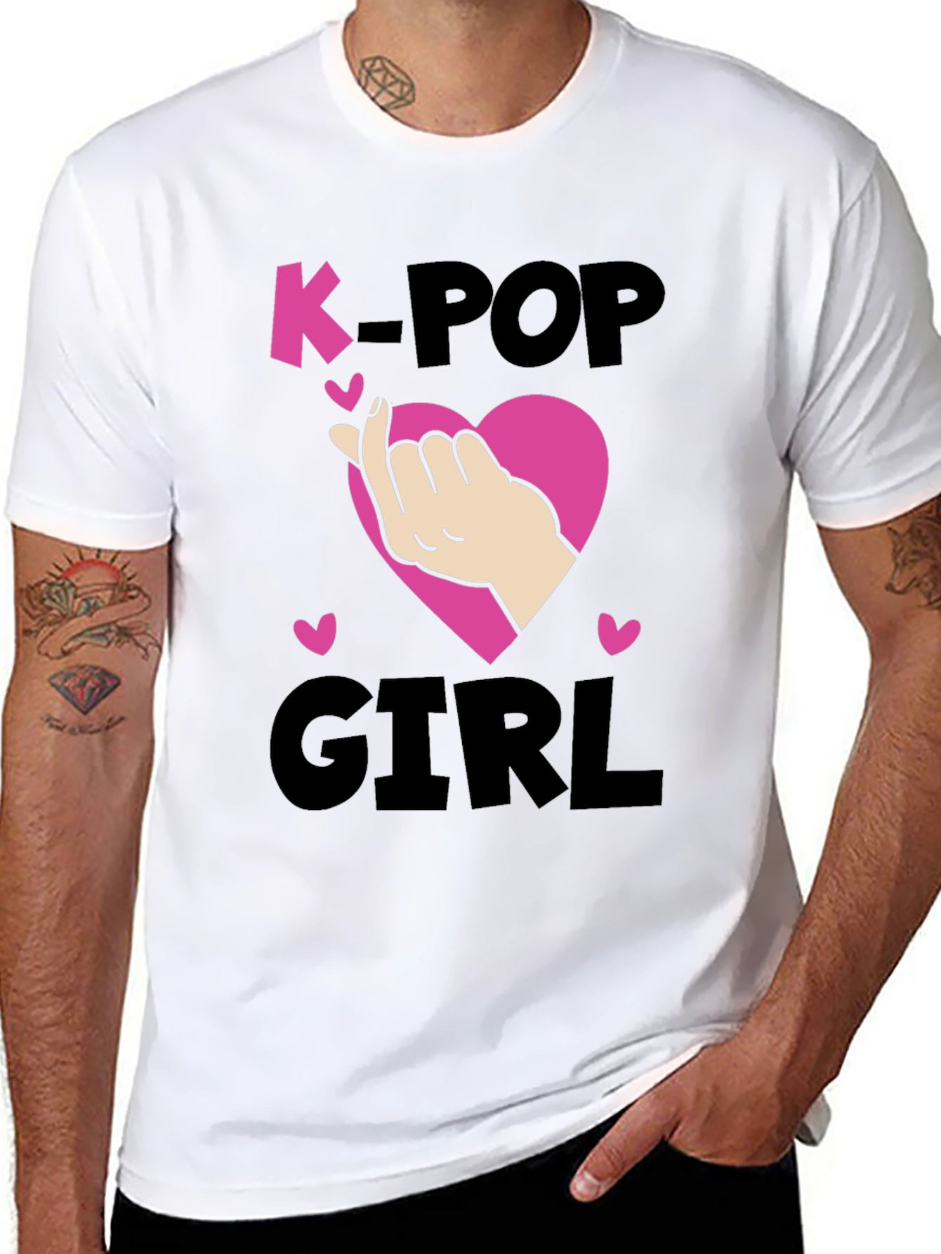 K-Pop Girl Heart Sign T-Shirt
