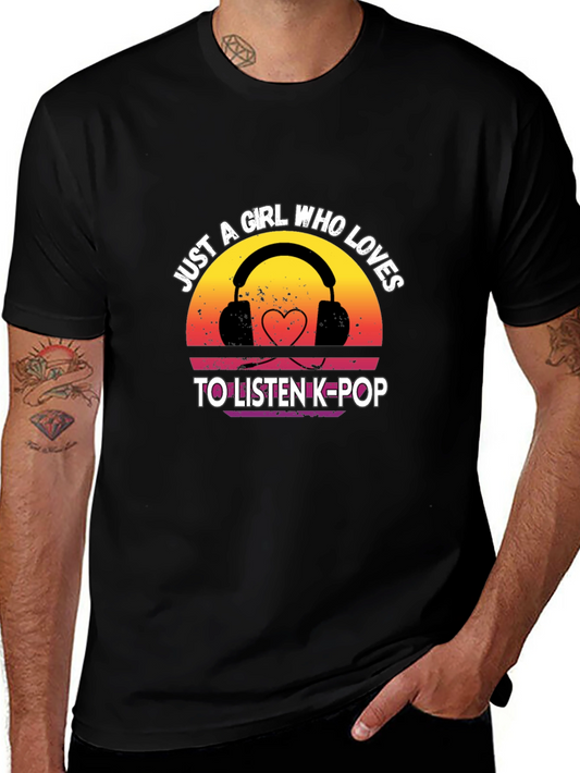 K-Pop Lover Tee - Girl Who Loves to Listen
