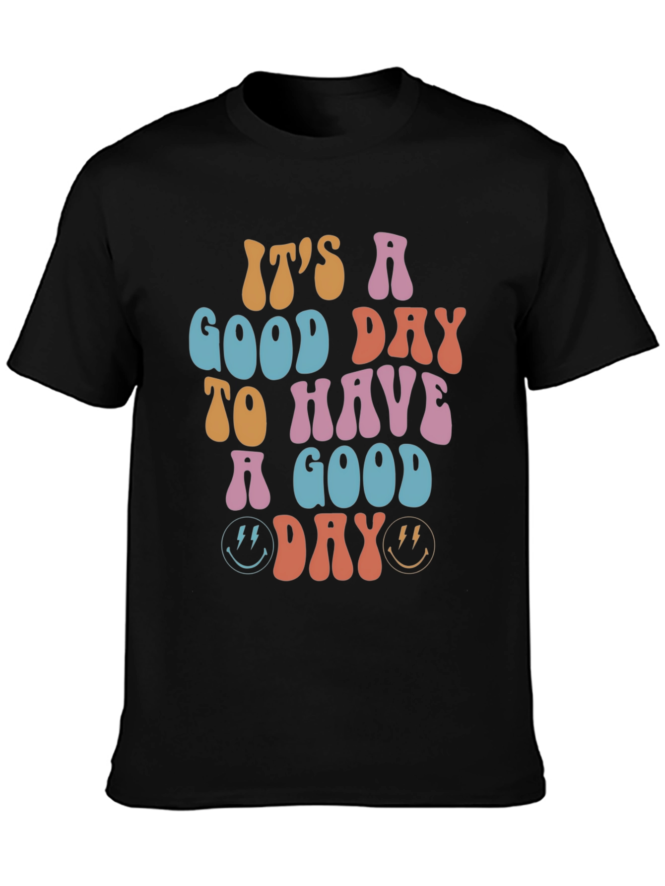 Good Day Retro Graphic Tee - Soft Cotton Blend